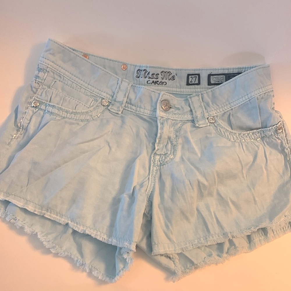 Miss Me CARGO BLUE SHORTS